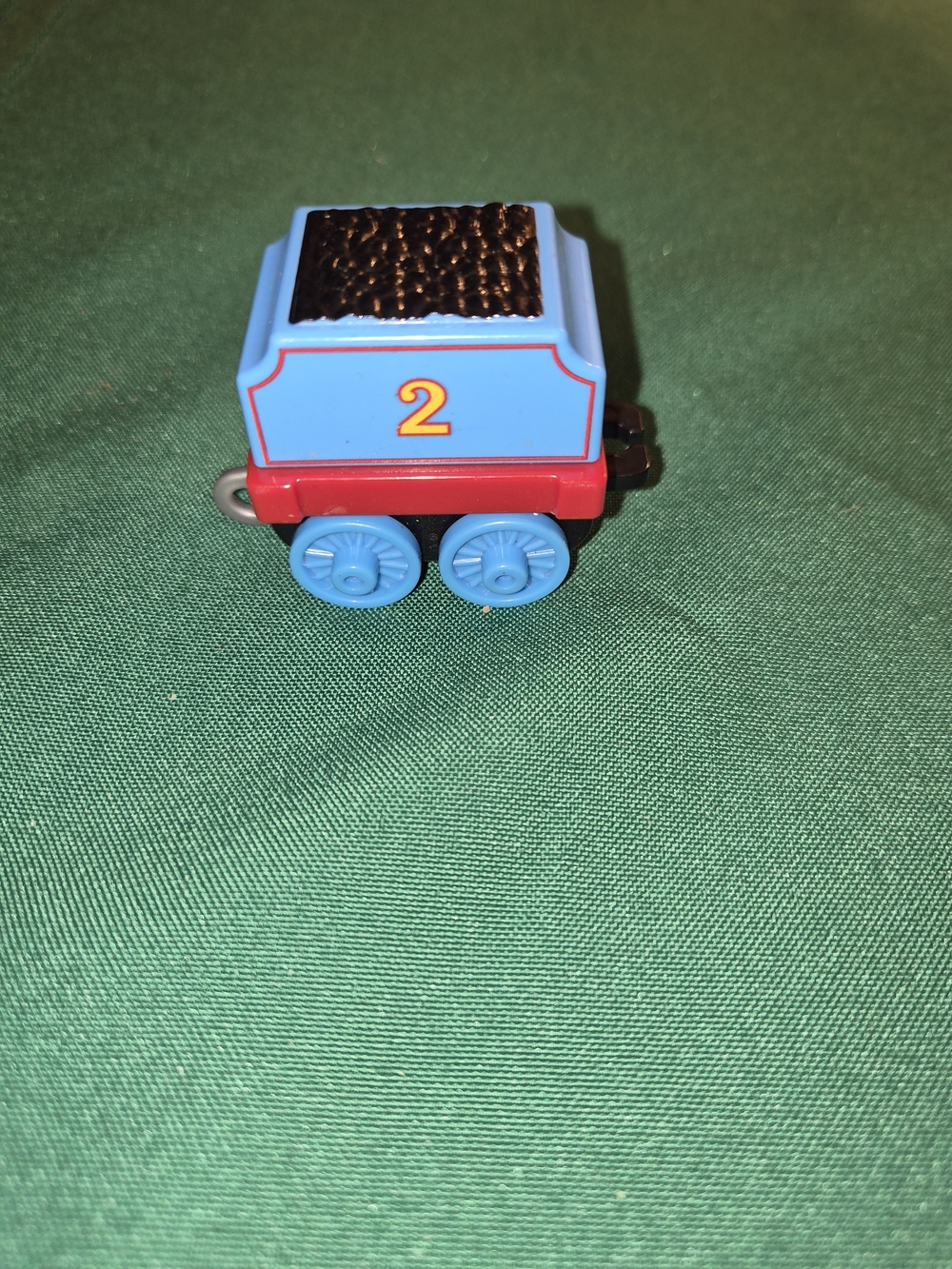 Thomas & Friends coal tender car, labeled with the number 2 for Edward.